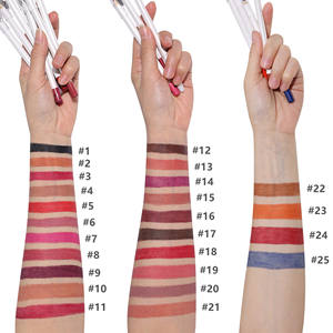 Crayon à lèvres 25 couleurs, crayon imperméable et non marquant, stylo rouge à lèvres en velours mat, crayon à lèvres professionnel longue durée - Product Image 5