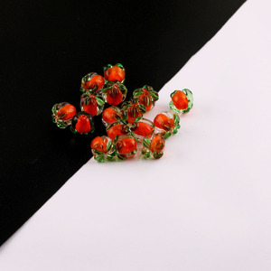Perles en verre de kaki de 12 mm de diamètre avec trou de 1 mm pour la fabrication de bracelets, matériaux artisanaux - Product Image 4