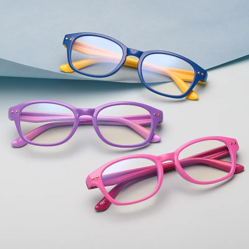 High品質UV400 Anti Blue Ray Protect目Silica Gel Flexible Optical Frame Shortsighted Eyeglasses 1660