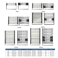 Projecteur LED Industriel Extérieur Étanche IP65 pour Stades, Autoroutes, Entrepôts et Tunnels 50W 100W 150W 200W 250W 300W