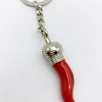 Porte-clés en métal au piment, porte-clés au poivre, souvenirs d'Italie, cadeaux promotionnels