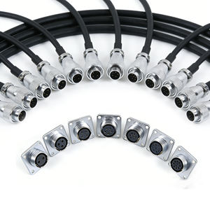 CZJSMX M12 여성형 직선 4핀 커넥터 항공 소켓 전기 케이블 조립 공장용 로봇 팔 - Product Image 1