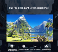 Hamolb Mini projecteur intelligent LCD 1280*720 le moins cher, J12C, prend en charge le même écran, projecteur portable, cinéma maison
