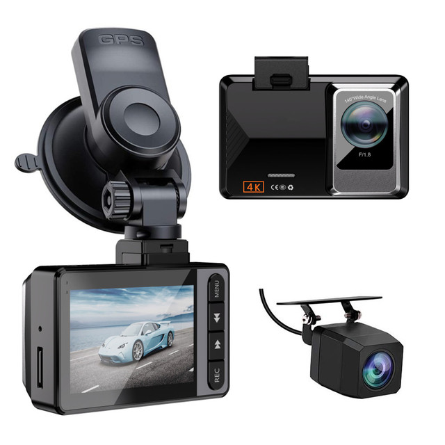 High-Definition Dual Lens Dash Cam Loop Recording Parking Mode Night Vision 2 Inch Black Box Recorder for Cars Wifi Dash Camera