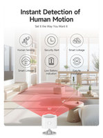 Sensor de Movimiento PIR Matter Over Thread, Sensor Infrarrojo Inteligente Inalámbrico de Bajo Consumo para Control de Iluminación Automatizada