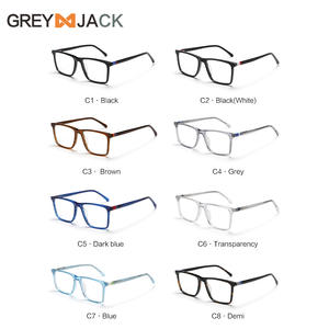 Montures de lunettes carrées pour femmes Greyjack Ac1006, monture complète, anti-lumière bleue, monture en métal - Product Image 3