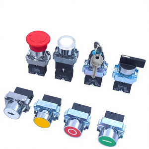 22mm <b>Flat</b> Head Push Button Switch XB2 Series - Illuminated, NO/NC Contacts, Multiple Color Options for Industrial Use Plastic Pu - Product Image 6