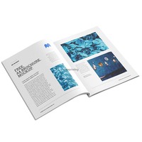 Impression de brochures, de dépliants et de catalogues de produits en couleur avec reliure parfaite personnalisée, papier offset, gaufrage