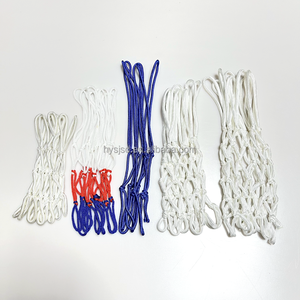 Lưới bóng rổ mini 8 vòng <span class=keywords><strong>3</strong></span> nút, chất liệu nylon/polyester, màu trắng, dài 40cm, bán chạy, dành cho khung treo bằng sắt chắc chắn - Product Image 5