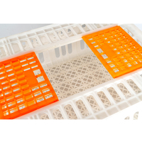 Cage à poulets empilable et durable Grande caisse en plastique pour poulet Boîte de transport pour poussins