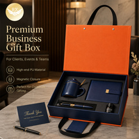 Boîte cadeau magnétique en PU orange de luxe avec poignée, boîte rigide à fermeture magnétique pour emballage de souvenirs, anniversaire, mariage