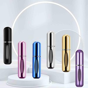 Custom Mini 5ml 8ml Bottom Refillable Luxury Empty Decant Perfume Bottles Portable Aluminum Pump Sprayer with <b>Reed</b> <b>Diffuser</b> - Product Image 6