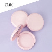 Boîtier vide pour poudre compacte avec miroir, 59 mm, pour une seule fard à joues rond rose, palette de maquillage format poche, palettes de fards à paupières, vente en gros