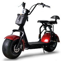 Scooter électrique citycoco à gros pneus, 2 places, e-moto, grandes roues, scooters avec pédale, livraison directe