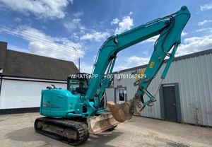 Excavadora de orugas usada Kobelco SK85 mini, barata, de segunda mano japonesa, marca famosa, buena calidad, con orugas móviles. - Product Image 2