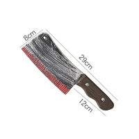 Faux couteau avec faux sang accessoire en plastique Halloween accessoire couteau jouet pour accessoires de déguisement tels que les Costumes d'horreur