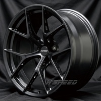 Rines Forjados de 1 Pieza en Negro Satinado Personalizados 5x114.3 5x112 5x120 de 17-22 Pulgadas para Audi RS3/4/5 BMW M3/4/5 Mercedes