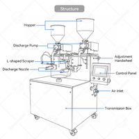 Machine à décorer les gâteaux OCEAN Mille Crêpes, machine à étaler la crème, machine à saupoudrer les gâteaux, machine à décorer la crème de gâteau
