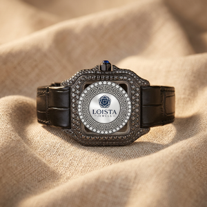 Superbe montre en acier inoxydable avec mouvement à quartz ETA, sertie de diamants Moissanite, disponible en gros pour l'exportation - Prix LOISTA - Product Image 2
