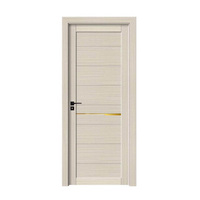 Porte intérieure insonorisée haut de gamme en WPC, porte imperméable à texture bois, adaptée aux chambres et aux salles de bain
