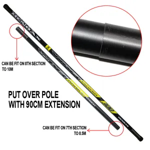 8.5M, 9.1M , 10M super fast and supremely stiff Put over pole with gate match fishing pole