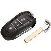Llaves Inteligentes de Repuesto para C4L C-Elysee, Llaves de Vehículo con 3 Botones, Chipset ID46/4A, Control Remoto para Auto, 433.92MHz, Fabricante