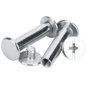 Vis de fixation mâle-femelle, vis de fixation, rivets semi-tubulaires en acier inoxydable, rivets ronds à double tête - Product Image 2