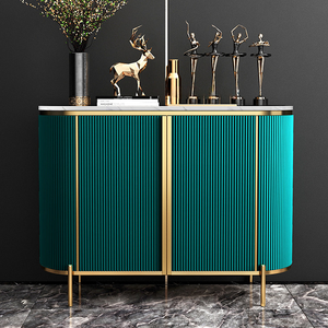 Aparador de <span class=keywords><strong>Comedor</strong></span> Italiano de Lujo YSS en Negro y Dorado con Metal, Moderno <span class=keywords><strong>Buffet</strong></span> para Sala de Estar, <span class=keywords><strong>Mueble</strong></span> de Almacenamiento - Product Image 3