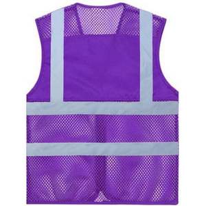 เสื้อกั๊กนิรภัยตาข่ายบางพอดีตัว2025มีกระเป๋าหลายสีสำหรับกิจกรรมของทีม - Product Image 2