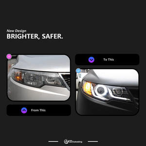 ชุดไฟหน้า LED แบบดัดแปลงสำหรับ09-13ชิ้นส่วนรถยนต์สำหรับ Ford Mondeo/ M4สัญญาณเลี้ยวน้ำในเวลากลางวัน - Product Image 3