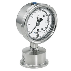 Manómetro Sanitario de Diafragma de Acero Inoxidable Ashcroft 1032, 6 Bar Psi, Conexión Radial/Axial - Product Image 2