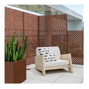 Factory Customized Laser Cut Office Privacy Screen Outdoor Garden Privacy Screen