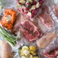 Sacs de cuisson sous vide en PE transparent sur mesure, thermoscellables, imprimés en héliogravure, recyclables pour cuisson sous vide