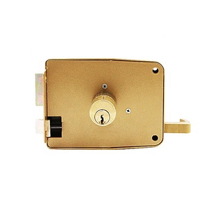 Factory Custom Heavy Duty Gate Night Latch <strong>Rim</strong> <strong>Lock</strong> Manufacturers Brass Cylinder Interior Door Knob <strong>Handles</strong> <strong>Lock</strong> Set with Key - Product Image 5
