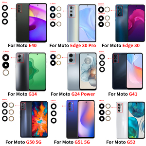 Lente de Cristal para Cámara Trasera de Teléfono <span class=keywords><strong>Celular</strong></span> para <span class=keywords><strong>Moto</strong></span> G85 G100 <span class=keywords><strong>G200</strong></span> G62 G60S G54 <span class=keywords><strong>5G</strong></span> G52 G51 <span class=keywords><strong>5G</strong></span> G41 G24 Power G14 Edge 30 Pro E40 - Product Image 5
