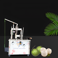 Volautomatische Malse Kokosnoot Peeling En Snijmachine Voor Vers Groen Fruit Trimmen Schilscheren