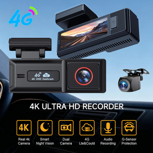 กล้องติดรถยนต์ CPT 4G Lte Dashcam 4K หน้า-หลัง เลนส์คู่ สำหรับรถยนต์ บันทึกภาพถนนและผู้ขับขี่ ดูภาพสดผ่านหน้าจอ พร้อม GPS และระบบจัดเก็บข้อมูลบนคลาวด์ - Product Image 1