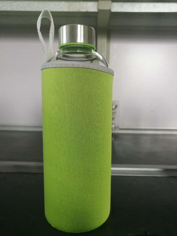 750ML Borosilicate glass sports drinking water bottle