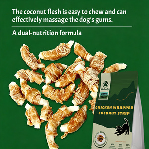 Snacks Nutritivos para Mascotas, Tiras de <span class=keywords><strong>Coco</strong></span> Envueltas en Pollo y Pato, Aumentan el Apetito, Golosinas Secas para Perros y Gatos - Product Image 3