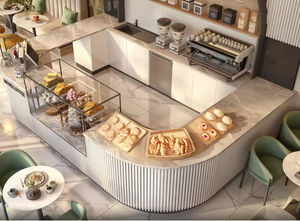 Conception d'intérieur moderne pour boulangerie et café, aménagement commercial sur mesure, décoration industrielle pour boulangerie et café - Product Image 2