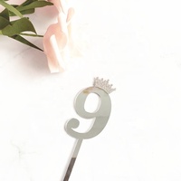 Alles Gute zum Geburtstag Nummer Cake Topper Acryl Nummer 0 1 2 3 4 5 6 7 8 9 Cup Cake Topper für Hochzeit Geburtstags feier Dekor