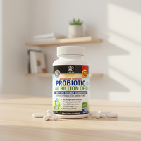 Capsules de probiotiques à marque privée, supplément de probiotiques multi-souches, ingrédients naturels, gélules de probiotiques pour femmes