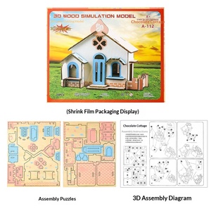 Puzzle 3D éducatif en bois, moins de 50 pièces, modèle militaire à assembler soi-même, jouet de réflexion pour enfants, cadeau - Product Image 5