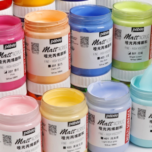 Pebeo-Ensemble de 300ml de peinture acrylique pure mate, non toxique, finition ultra mate, pour intérieur, peinture à la main, sur toile, couleur <span class=keywords><strong>pastel</strong></span>, macaron - Product Image 3