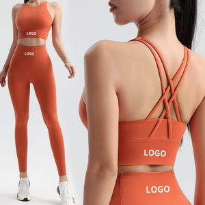 Completo Sportivo JOYYOUNG <span class=keywords><strong>per</strong></span> <span class=keywords><strong>Donna</strong></span>: Reggiseno Sportivo ad Alto Supporto e Leggings Traspiranti ad Asciugatura Rapida, con Imbottiture Rimovibili, Morbido Abbigliamento da <span class=keywords><strong>Palestra</strong></span> - Product Image 1