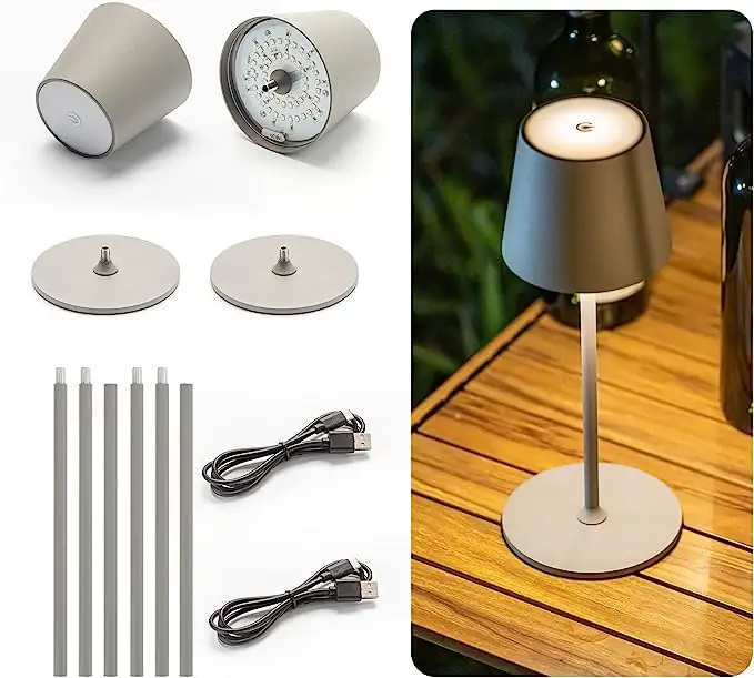 Home Decor Touch Dimmable Rechargeable Wireless Led Floor Lamp Standing Living Room Type-C Charging Cordless Floor Lamps