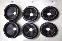 Kerucut Serat Kaca Subwoofer Mega Roll Premium 2025 untuk Aksesori Speaker Audio Mobil 12'' 15'' 18'' Populer