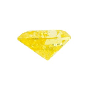 Vivid Yellow Round Brilliant Cut Lab Created Synthetic <b>Moissanite</b> VVS <b>Loose</b> Gemstone - Product Image 2