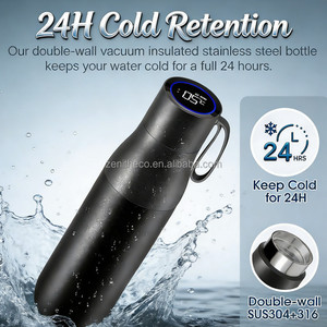 Vaso Inteligente de Acero Inoxidable para Oficina Moderna, con Pantalla LED de Temperatura del Agua y Función de Recordatorio de Hidratación - Product Image 2
