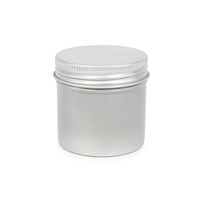 Mini pots métalliques ronds à couvercle fileté, contenants vides personnalisés pour épices, pilules et emballage de crèmes cosmétiques